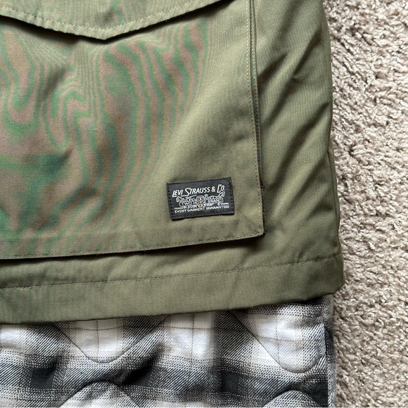 FOLSOM UTILITY JACKET MENS DETACHABLE QUILTED THERMORE INSULATED HOODED WHITE - Picture 7 of 11